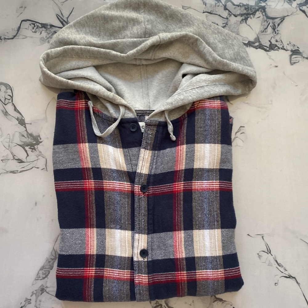 PacSun  Plaid Hooded Shirt  men small
